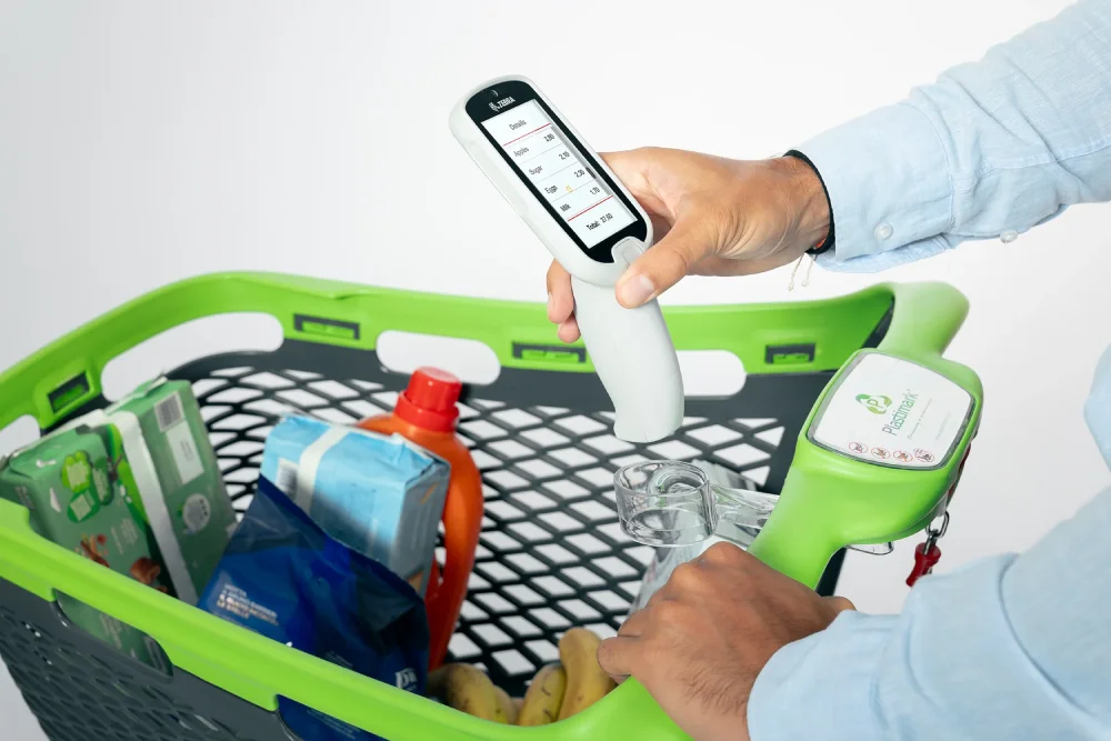 Transparent scanner holder