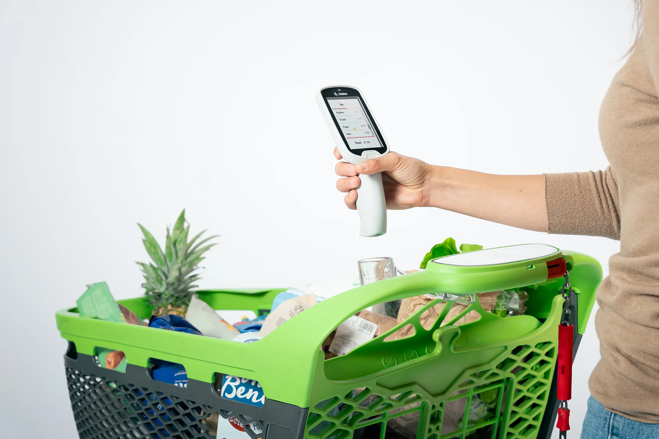 Transparent scanner holder