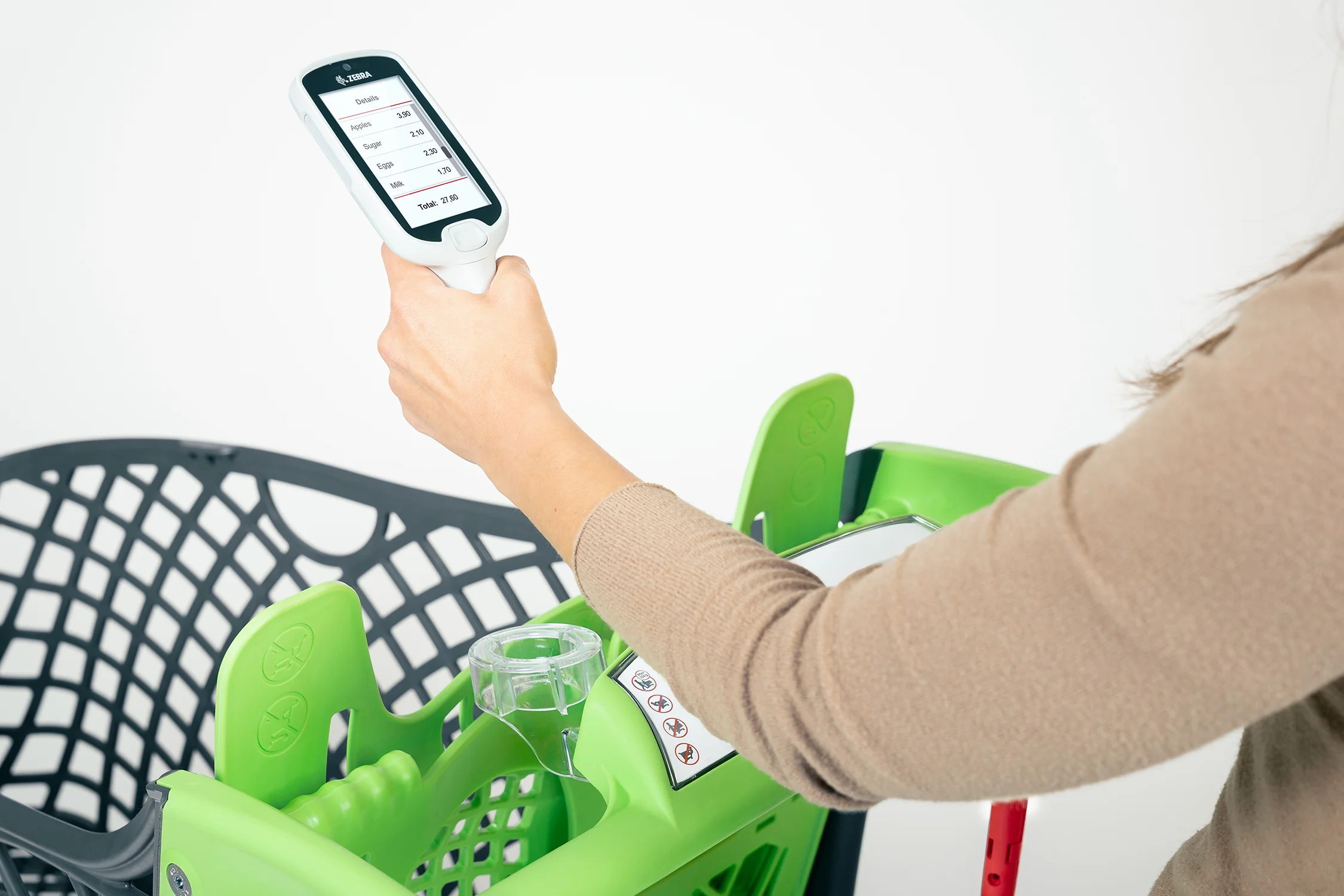 Transparent scanner holder