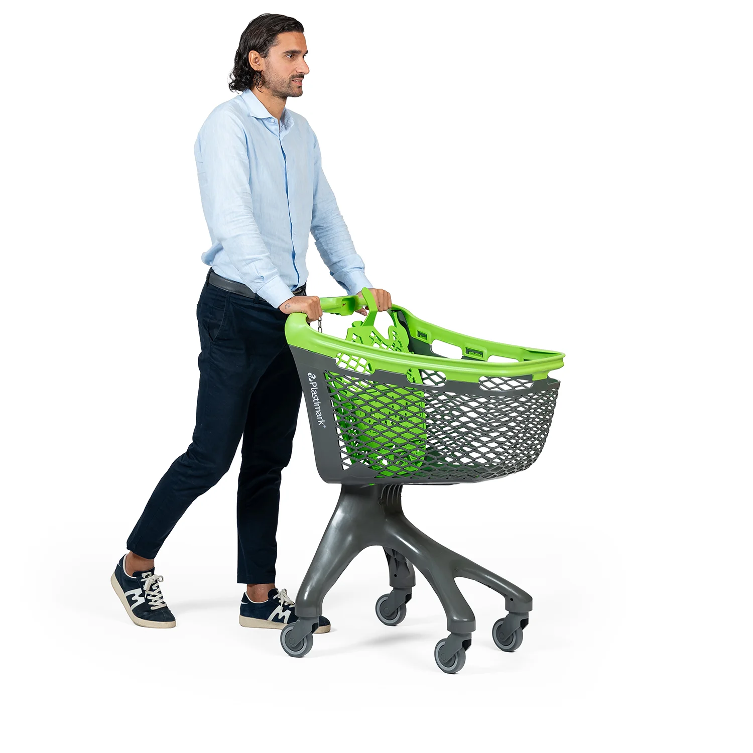 Pleasy side view in motion